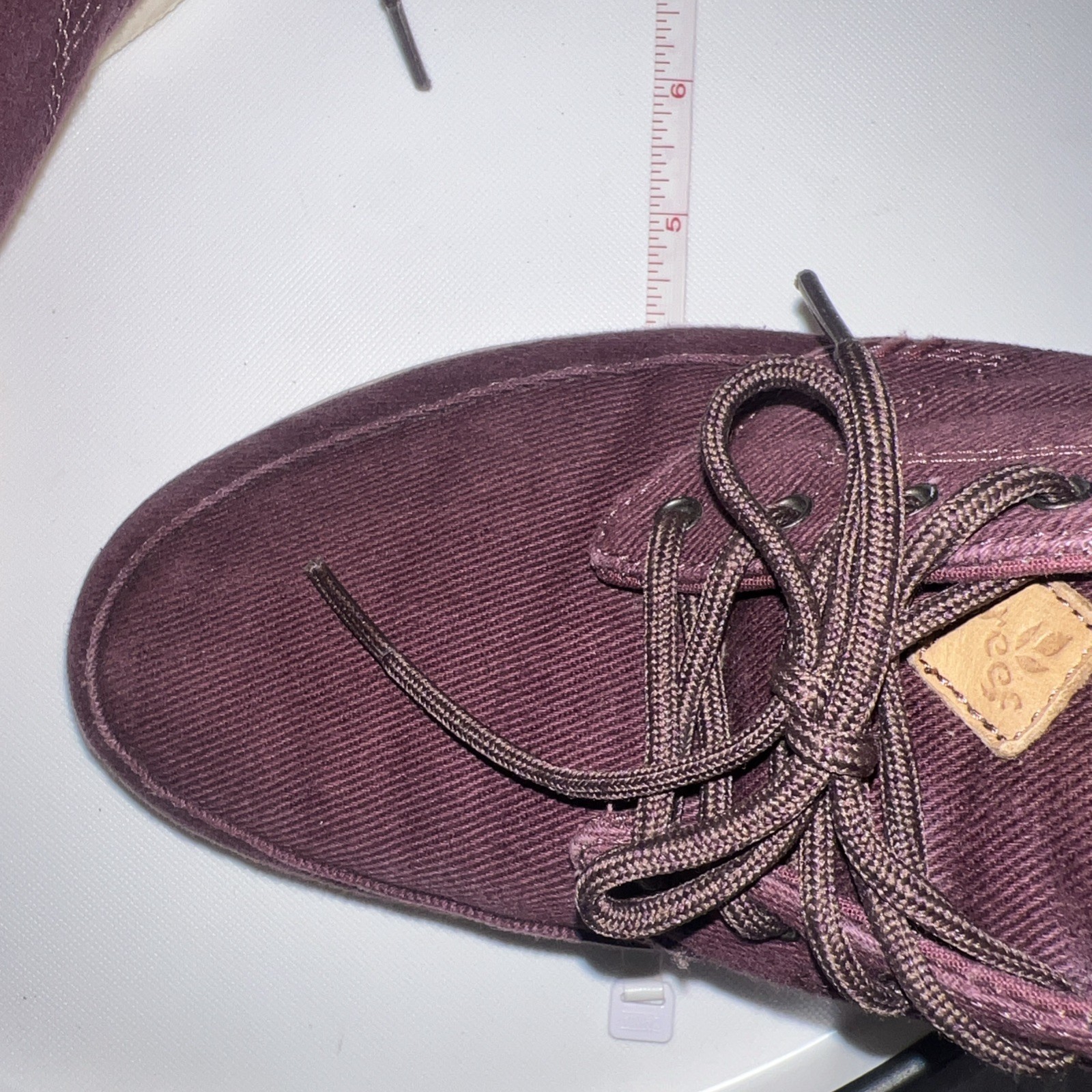 Reef Rover Canvas Sneakers Shoes Womens Size 9 Maroon Red Casual Travel Beach