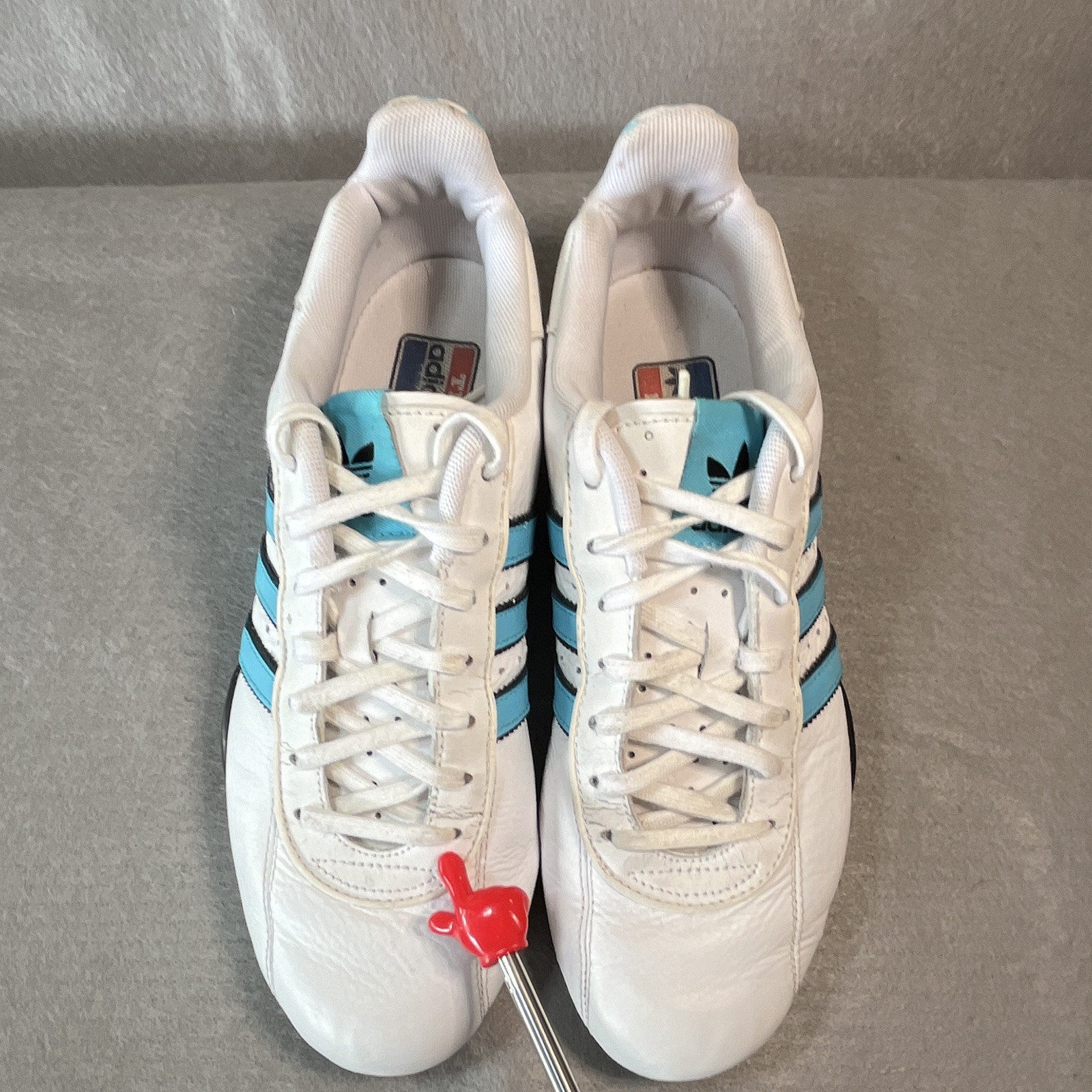 2006 adidas Goodyear Adiracer Lo Men’s Athletic Sneakers White Blue Black