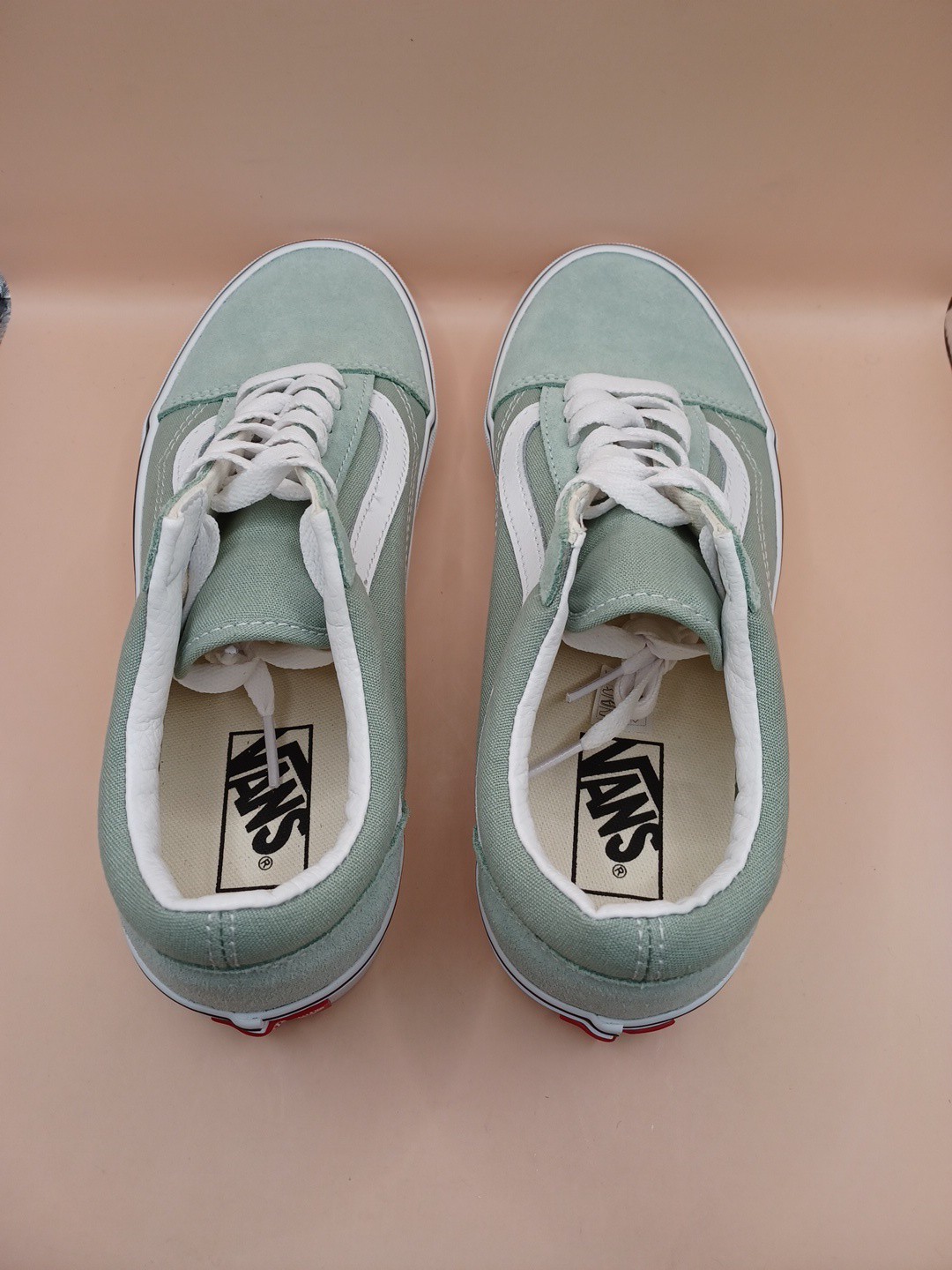 Vans Old Skool Lace Up Shoes-Olive Size Men 8 Women 9.5 US