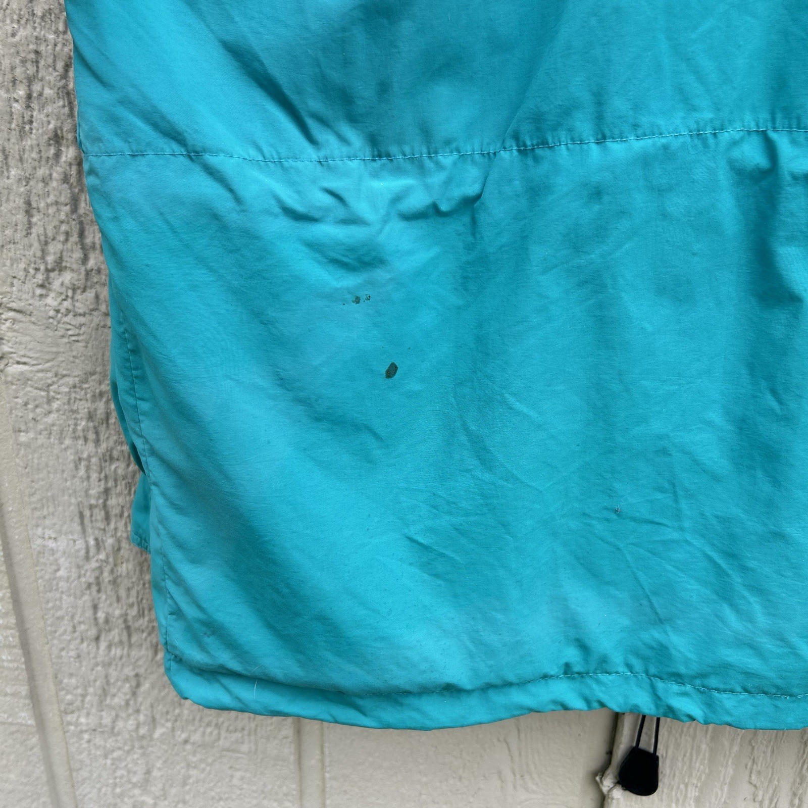 Vintage 90s Eddie Bauer Pullover Anorak Jacket Mens Large Teal Color Block