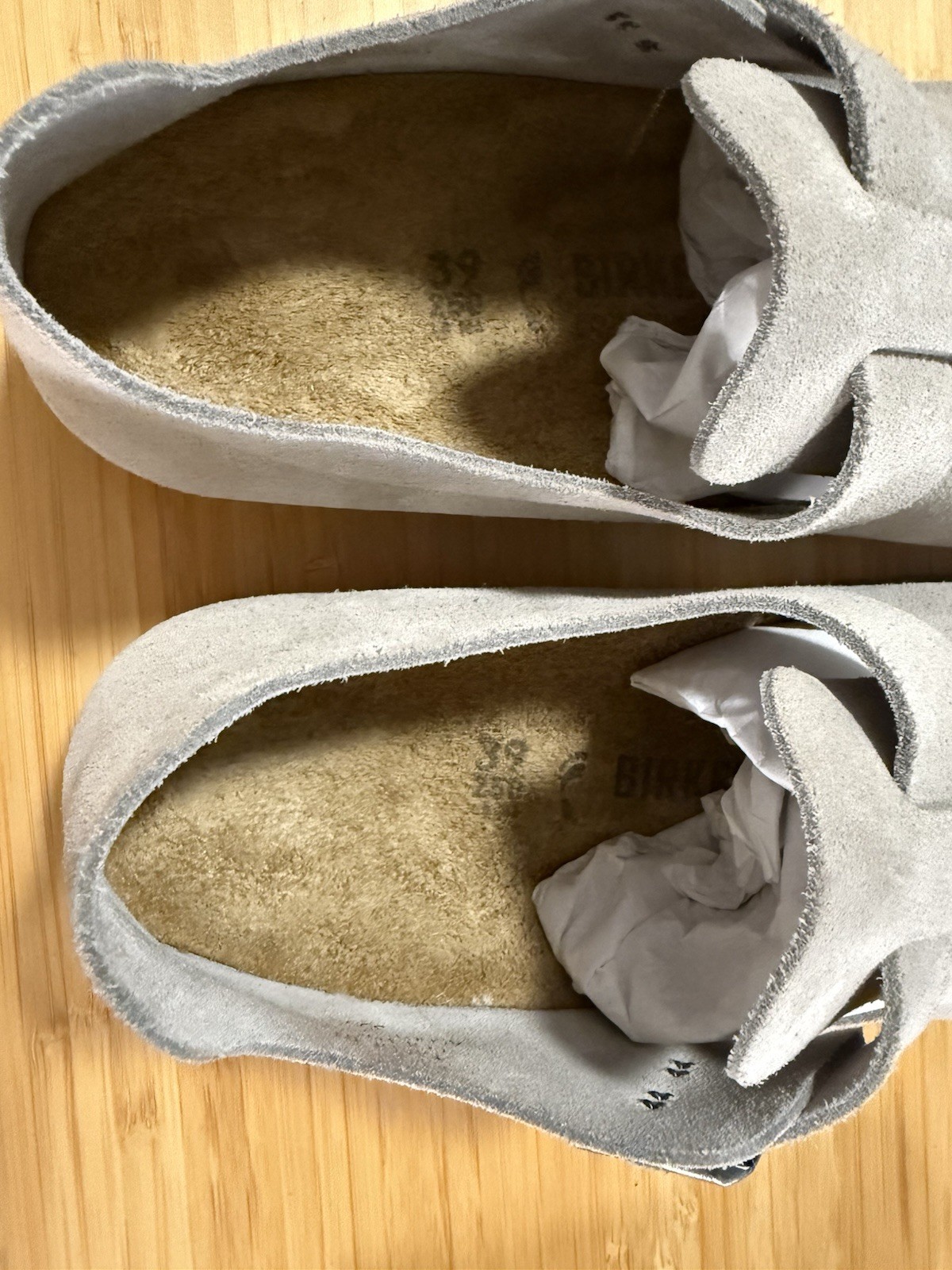 Birkenstock London Suede Leather Stone Coin EU39/W8-8.5 Medium/Narrow EUC