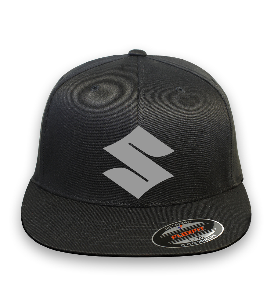 Suzuki Motorcycle Racing CURVED or FLAT BILL FLEXFIT HAT*FREE SHIPPING in BOX*