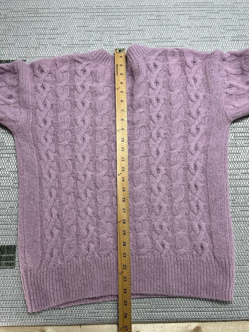 Vince Sweater Womens Small Pink Alpaca Blend Cable Knit Pullover *