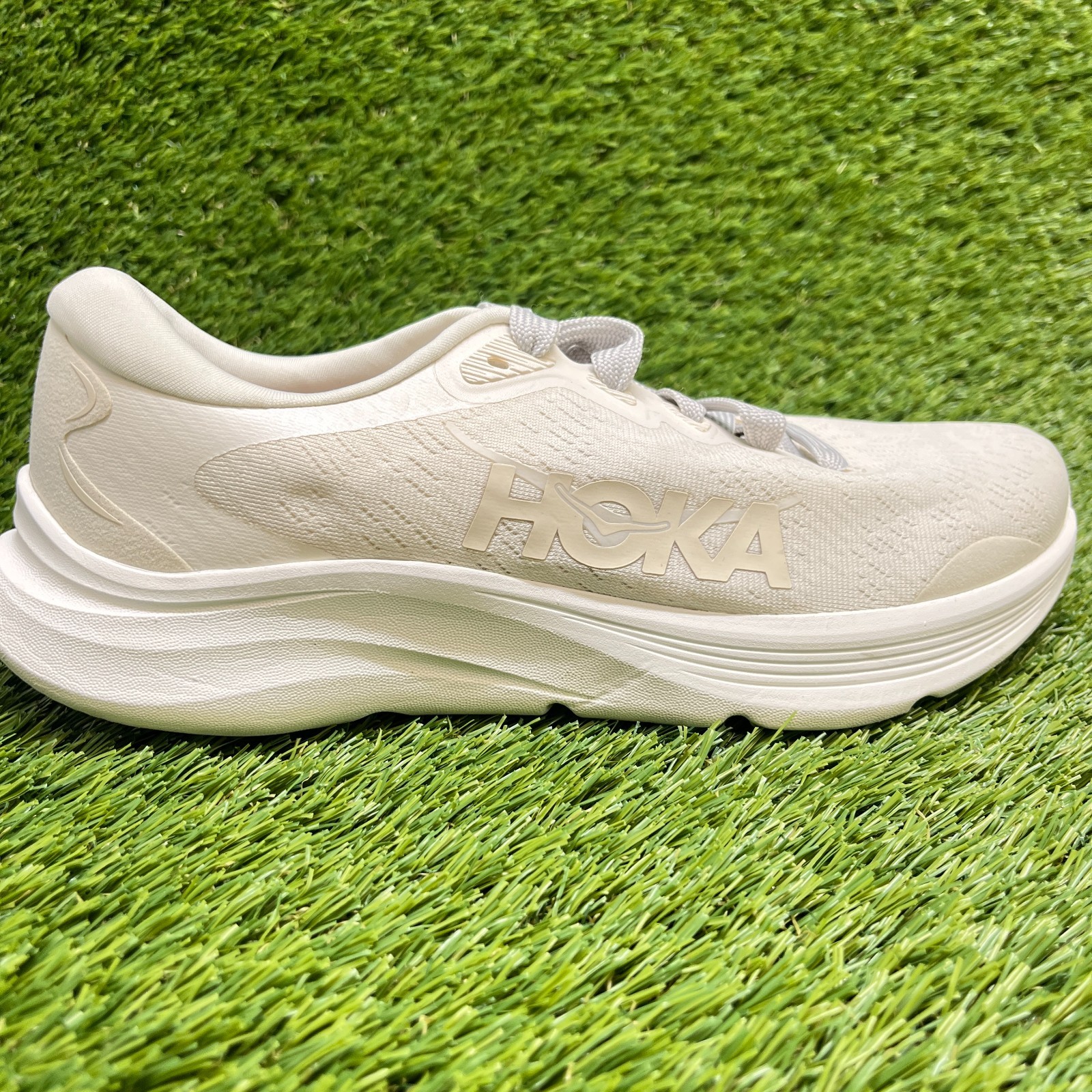 Hoka One One Solimar 2 Womens Size 9D Beige Athletic Running Shoes Sneakers