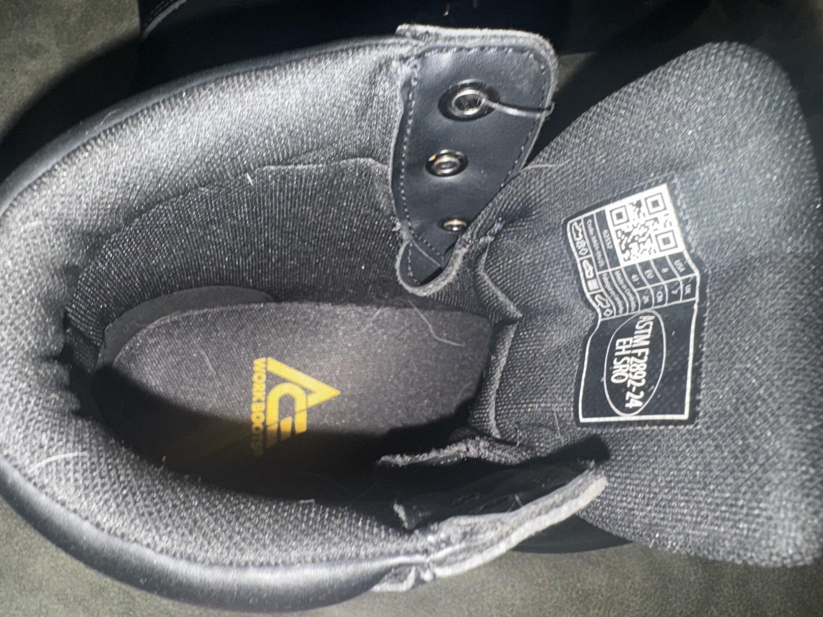 Ace work boots shoes for crews composite toe Unisex work Shoe, Sz 8 M, 9.5 W