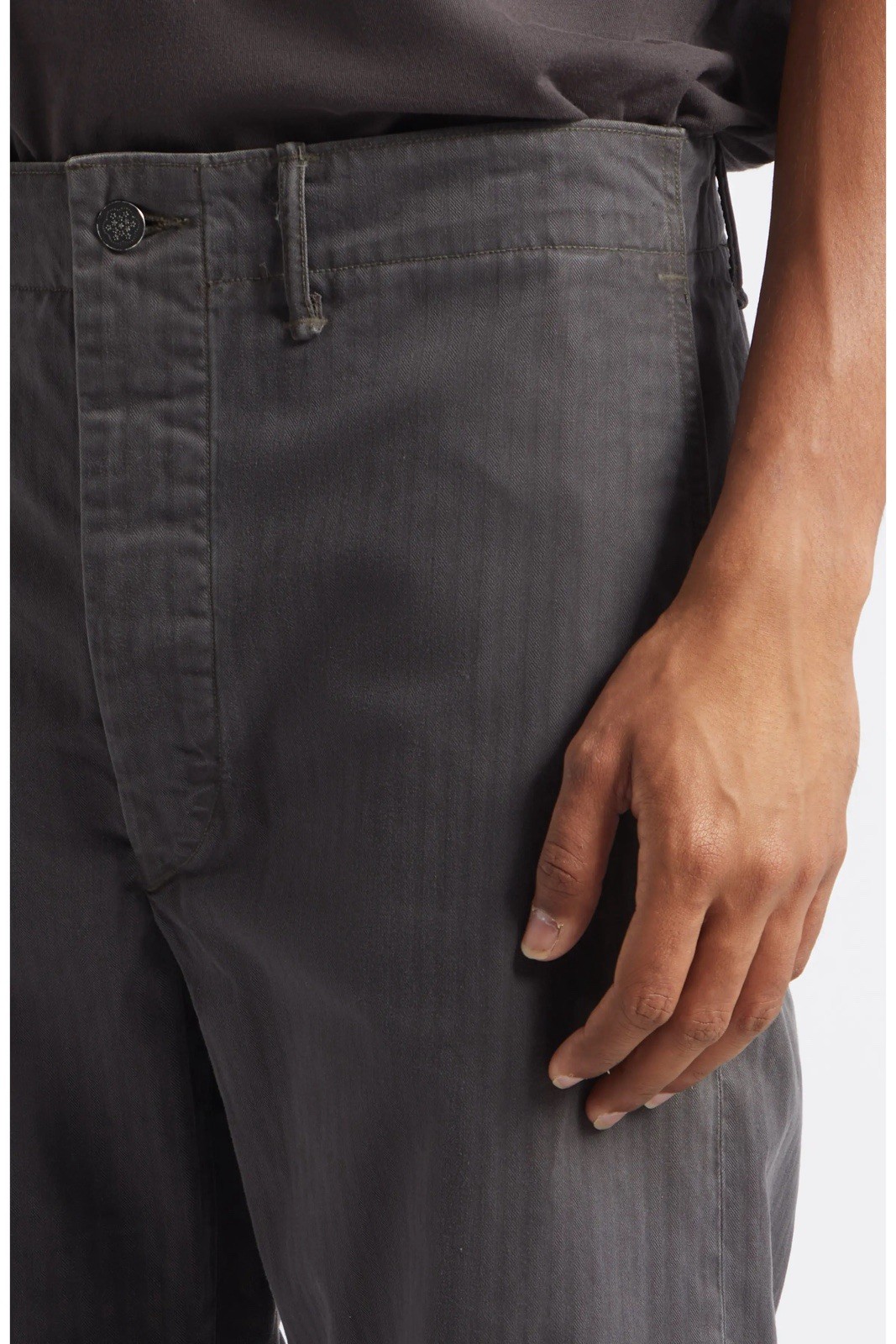 RRL Ralph Lauren Herringbone Twill Field Washed Black 38×32 actually 40×31