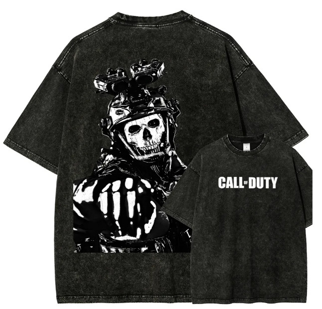 Skull Tactical Soldier Graphic Tee Unisex Gamer Gift T-SHIRT