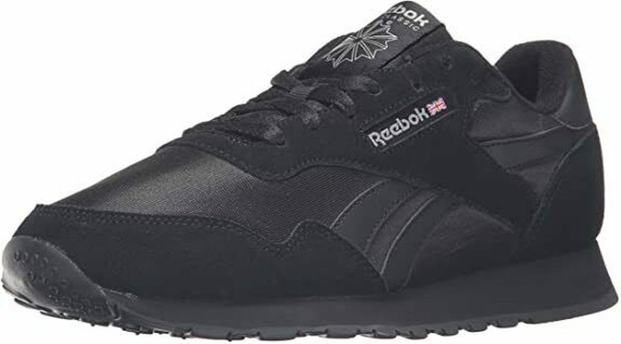 Man Reebok Royal Nylon Classic Sneaker Fashion BD1554 Black/Black/Carbon New