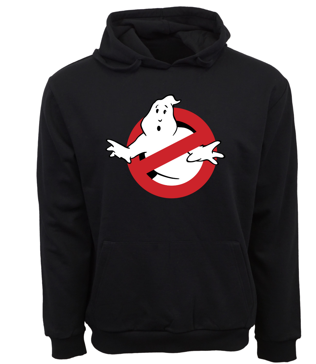 GHOST BUSTERS UNISEX ADULT BLACK HOODIE PULLOVER