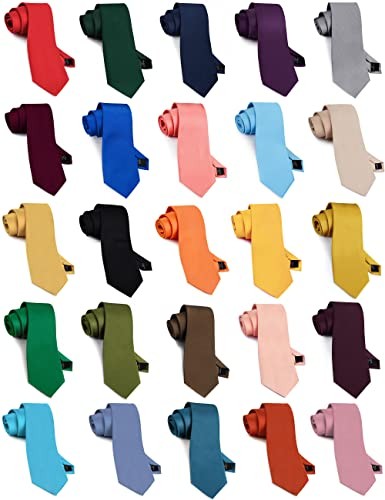 Classic New 3.15″（8cm） Men’s Solid Color Necktie Wedding Business Light Yellow