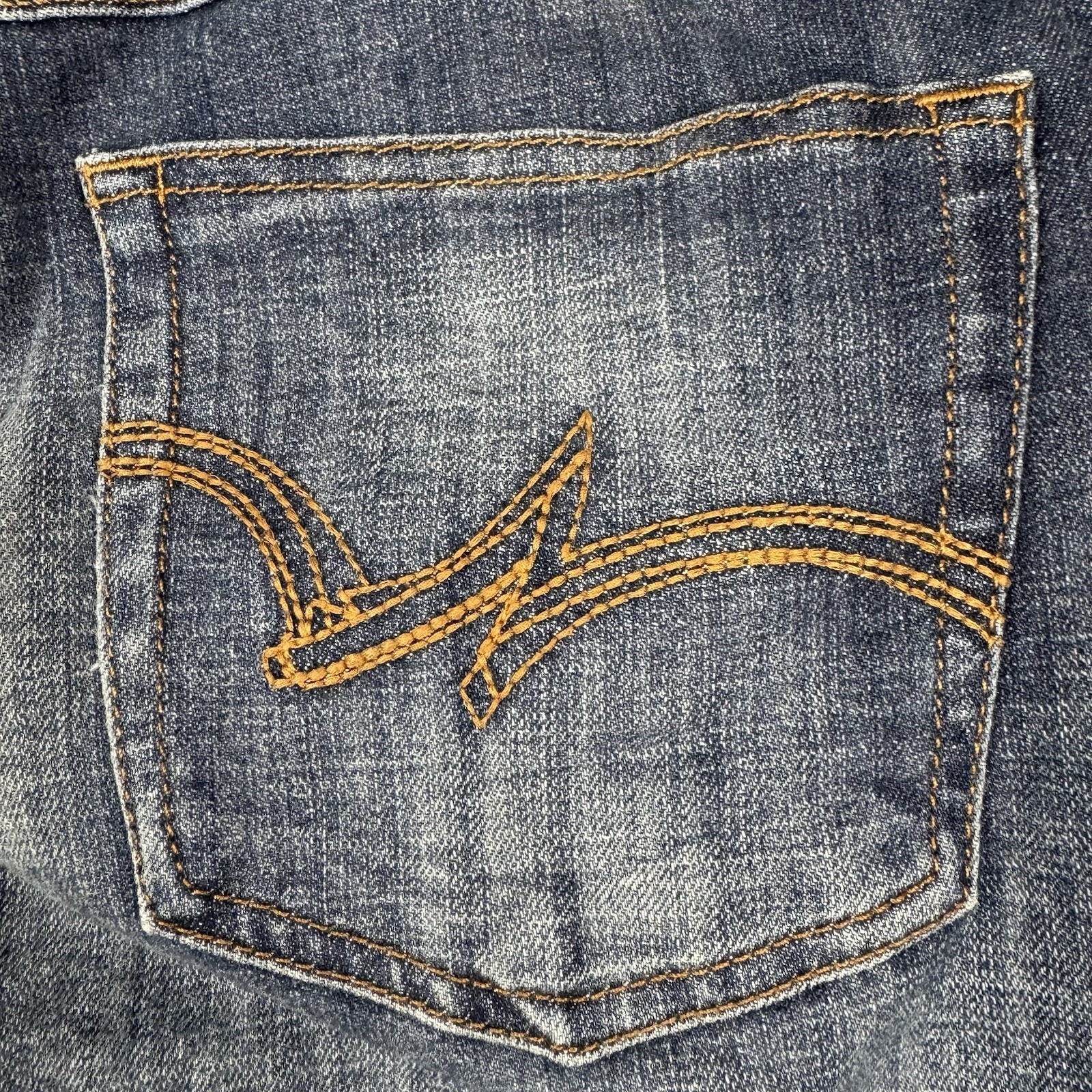 Wrangler Boot Cut Jeans Womens 7×34 Blue Stretch Denim Mid Rise Western 30×34