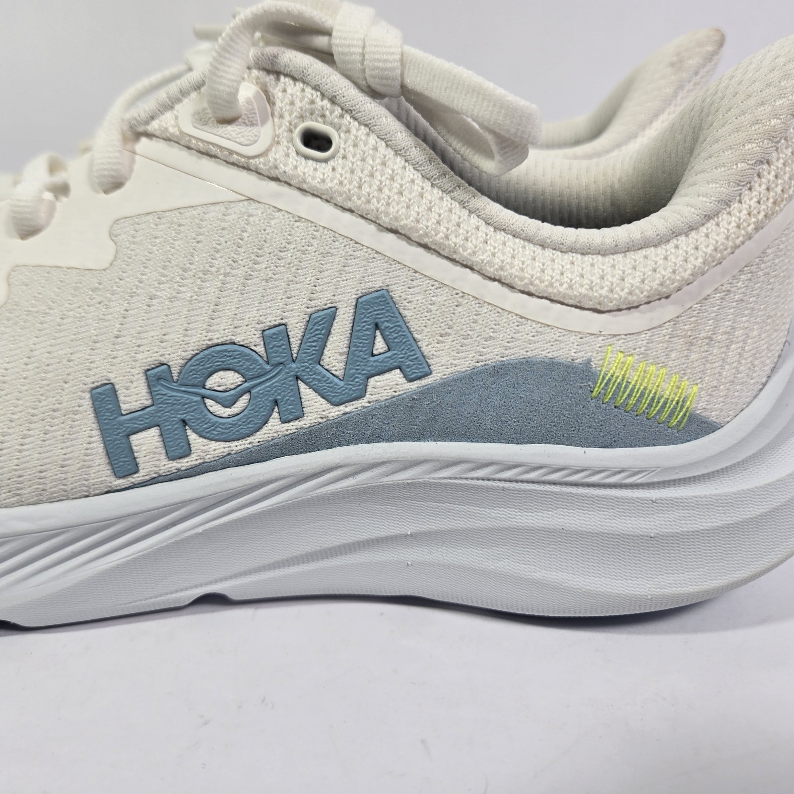 Hoka Solimar Womens 9.5B White Wistful Indigo Running Shoes 1123075 WTND