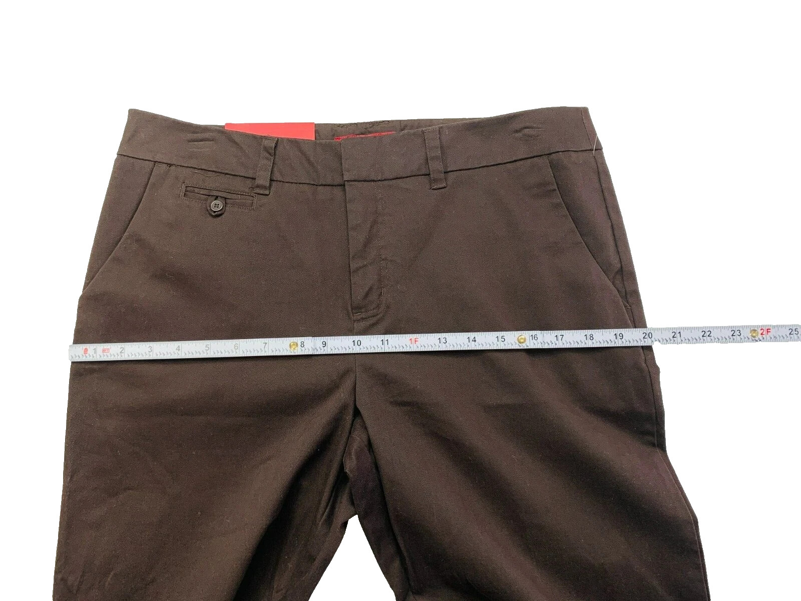 Merona Brown The Ultimate Khaki Nanotex Fabric Relaxed Size 12 Pants NWT