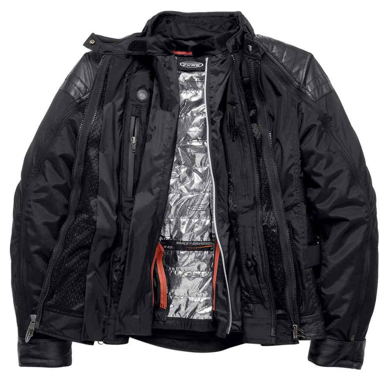 harley davidson jacket 3W black functional FXRG waterproof armor riding touring
