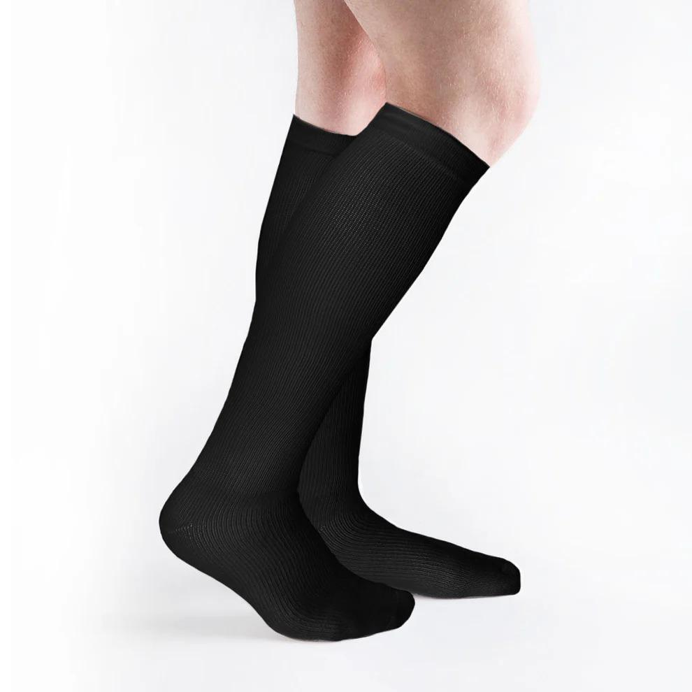 6 Pairs Men’s Diabetic Over the Calf Socks Knee High Compression Cotton Socks