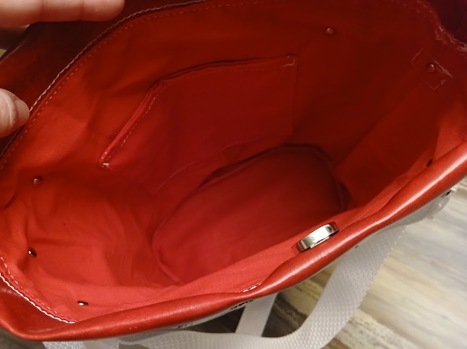 New Bucket Saddle Bag Purse Tote Red White Cowboy Rodeo Southwestern Pleather