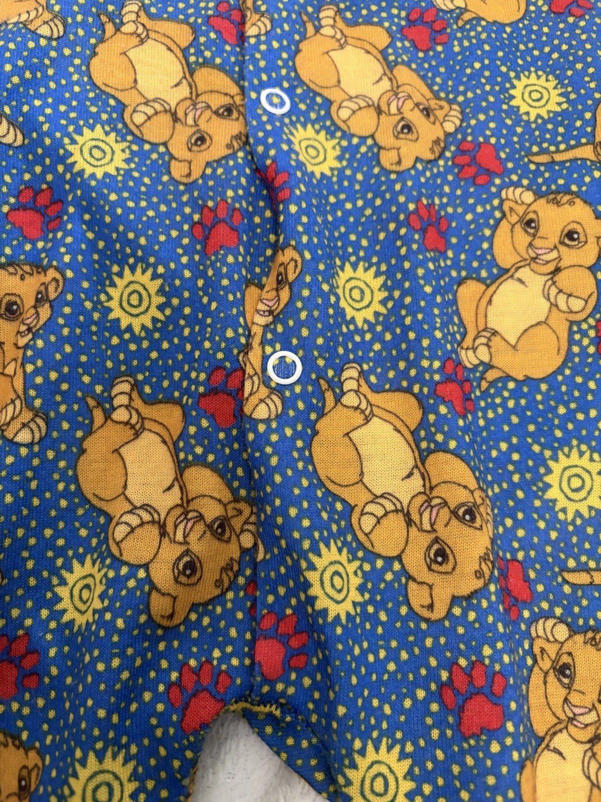 Vintage Lion King Footed Sleeper 6-9m