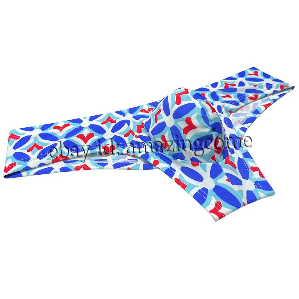 Men Printed Brazilian Bikini Underwear Enhance Bulge Pouch Mini Boxer Briefs