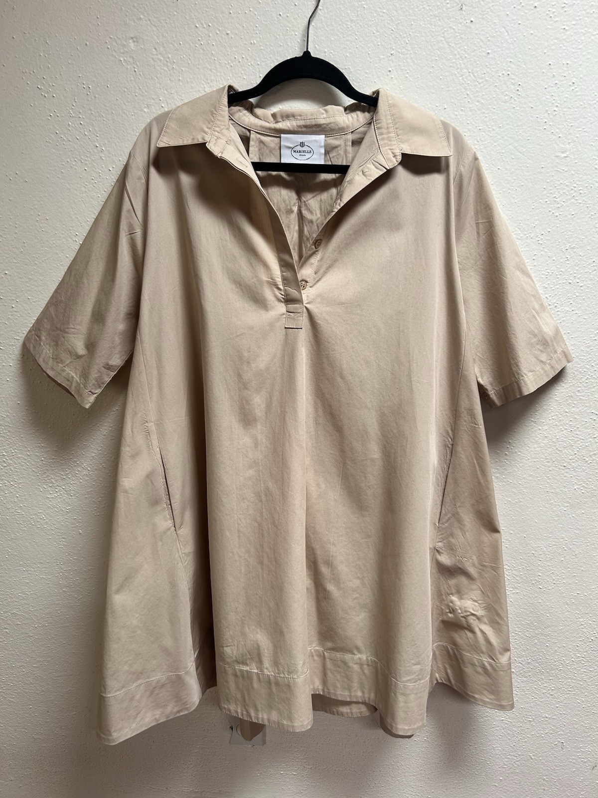 Marielle Almelo Dress Laetitia Beige , One Size, 100% Egypt Cotton
