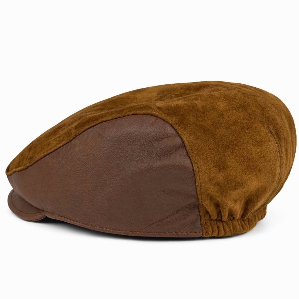 Men’s Gatsby Leather Flat Cap Newsboy Driving Hat Vintage Hat