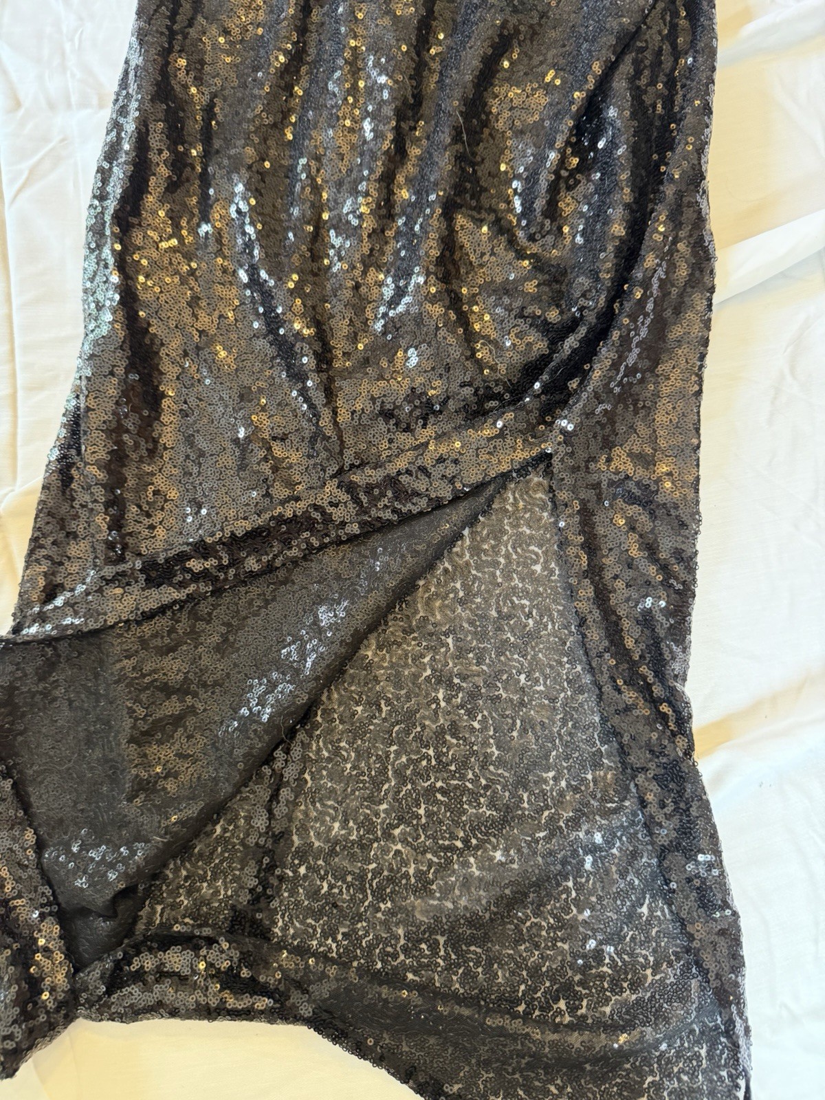 Open Edit Strapless Dress Size XS Black Strapless Ruched Bodycon Evening Gown
