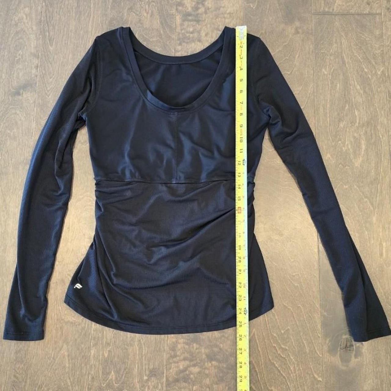 Fabletics Cashel Scoop Back Long-Sleeve Top Size Small/Medium