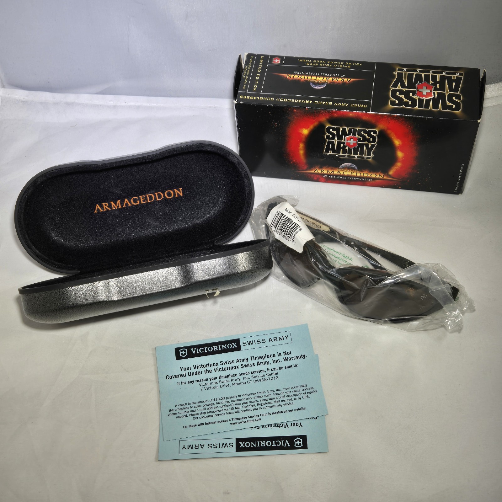 Victorinox Swiss Army Armageddon 26806 Twister Sunglasses Black Switzerland VTG