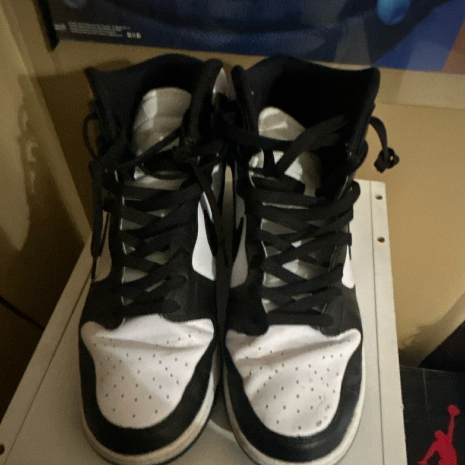 Nike Dunk High Men’s High Top Lace Up Colorblock Black/White DD1399-105