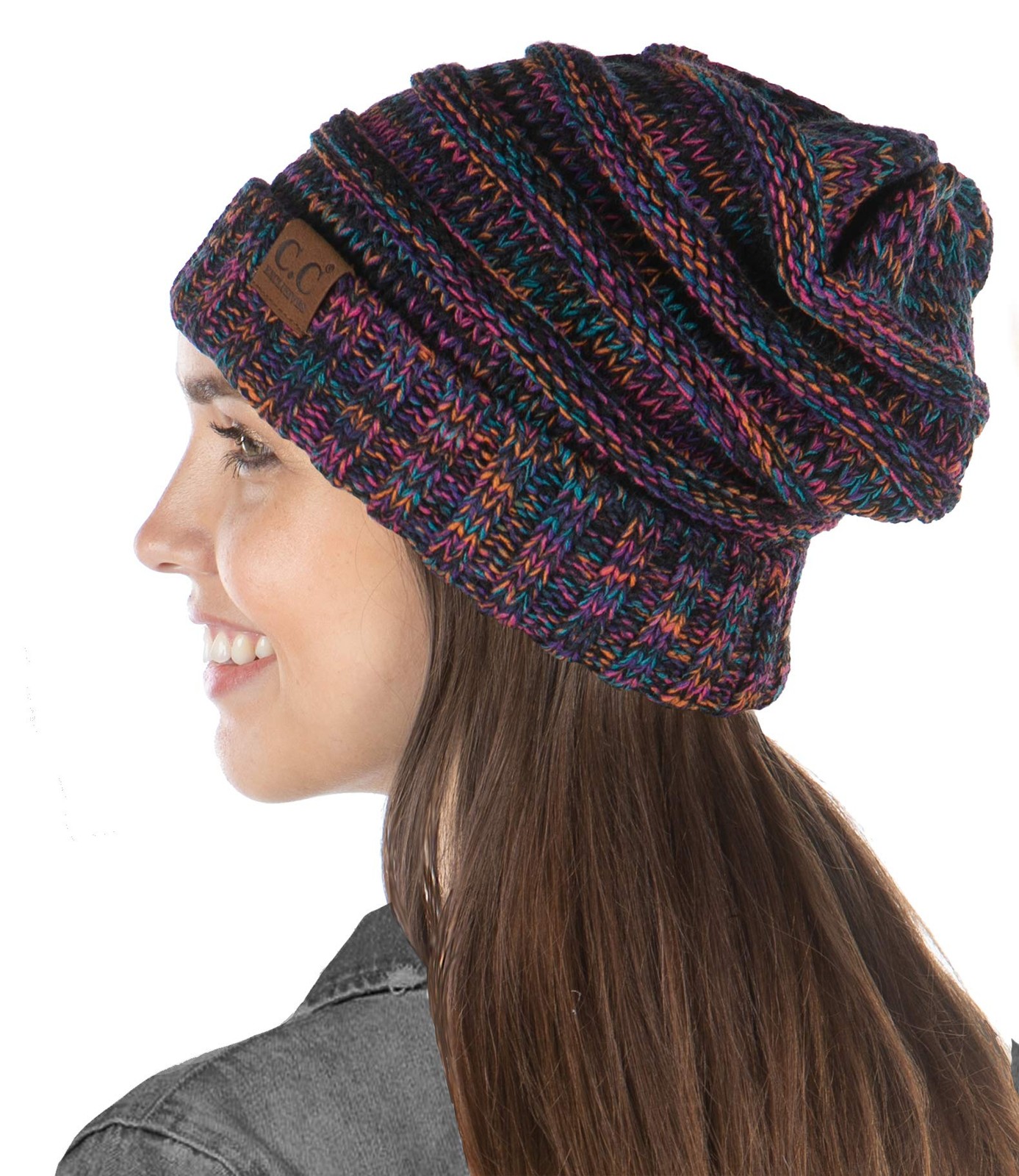 Funky Junque Exclusives One Size, Black, Purple, Orange, Teal – 4 Tone Mix
