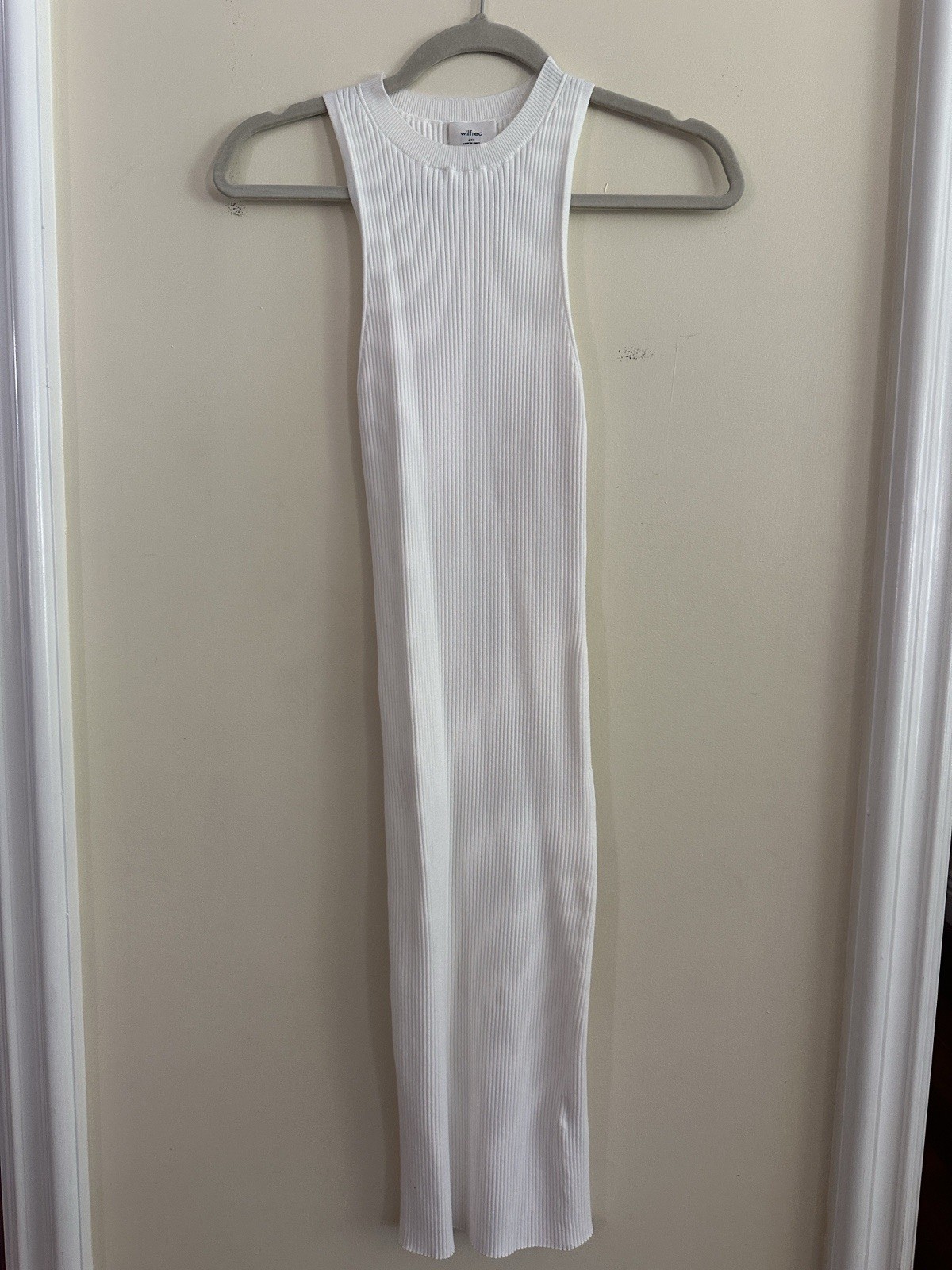 Wilfred Women’s Cream bodycon midi Dress In XXS