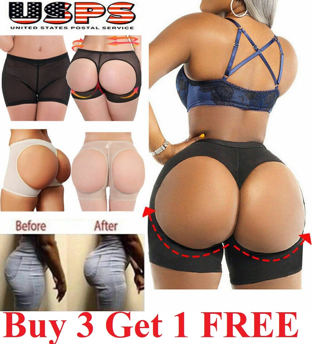 BOOTY BRA INVISIBLE LIFT BUTT LIFTER SHAPER PANTY TUMMY CONTROL BOY SHORTS PANTY