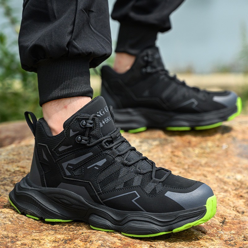 Men Work Shoes Breathable Steel Toe Boots Lightweight Safety Work Shoes Sneaker