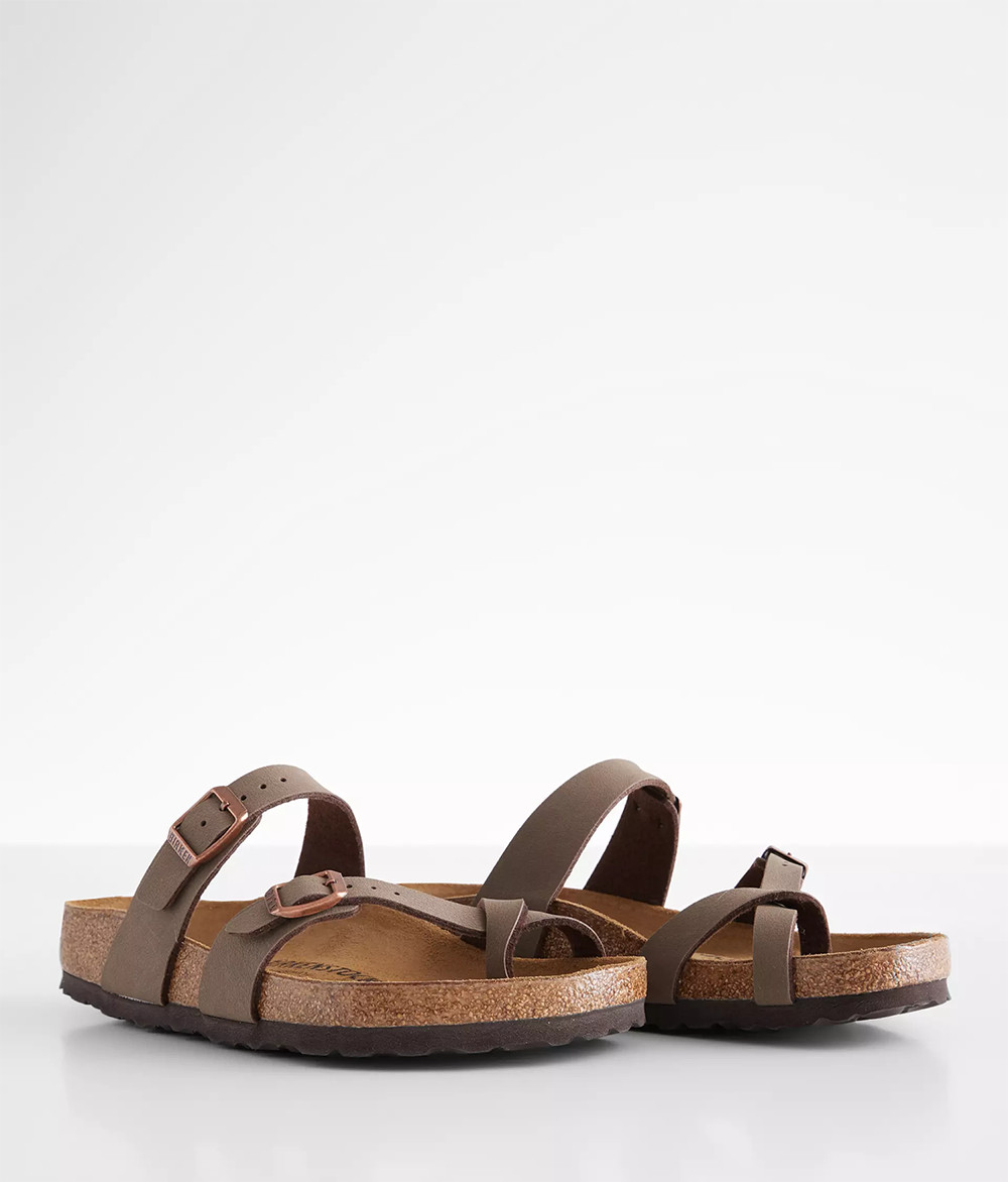 Birkenstock Mayari Thong Sandals Mocha Birkibuc Leather Shoes EU 37-41 with Box
