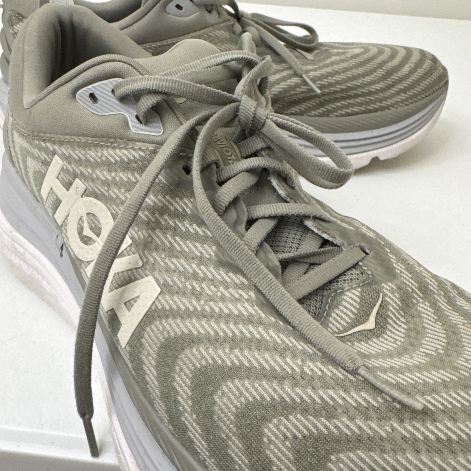 Hoka Gaviota 5 Barley Oat Milk Men Size 14 2E Wide Shoes 1134234-BYT No Insoles