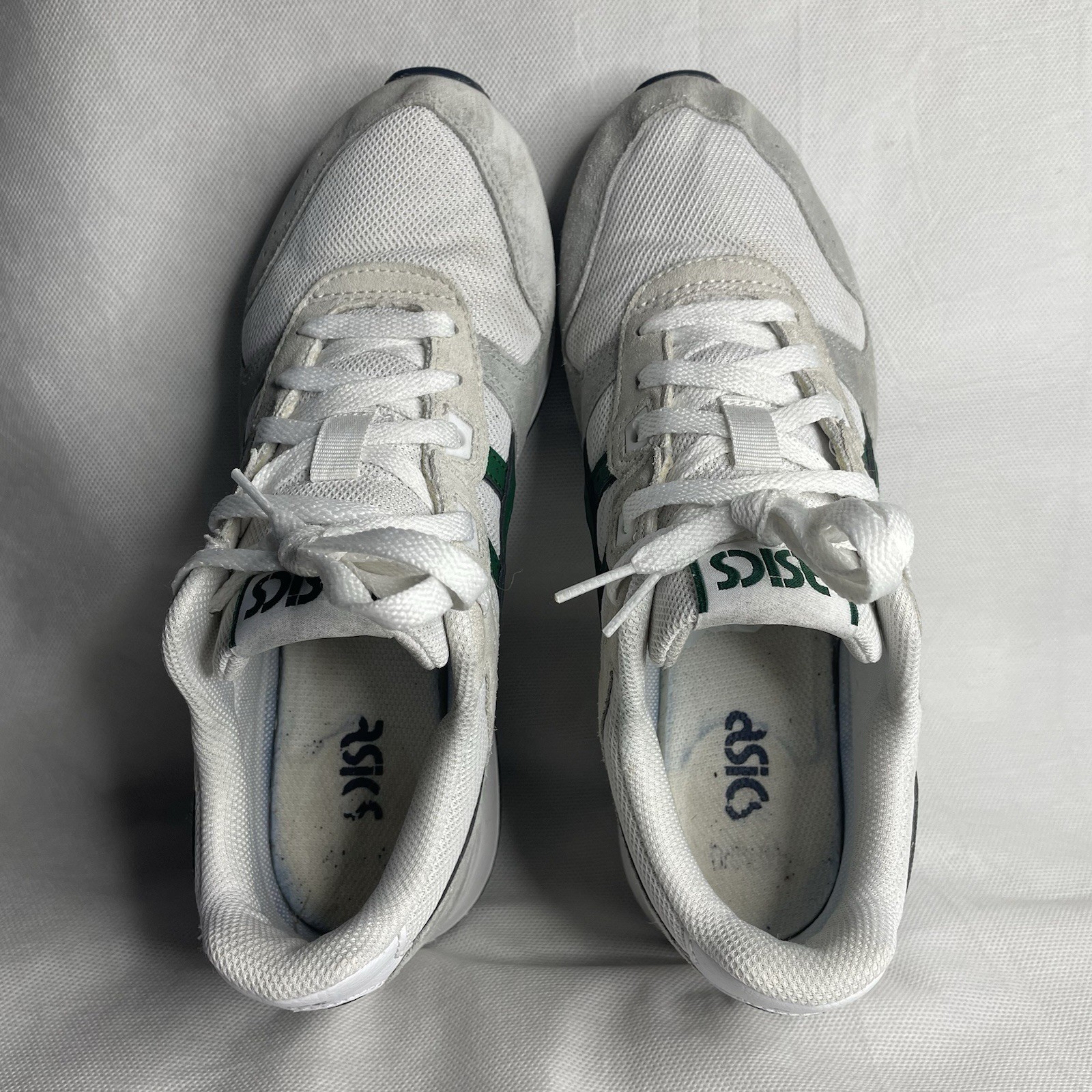Asics Lyte Classic Casual Sneaker Shoes Mens Size US 7 White Green 1201A477-120