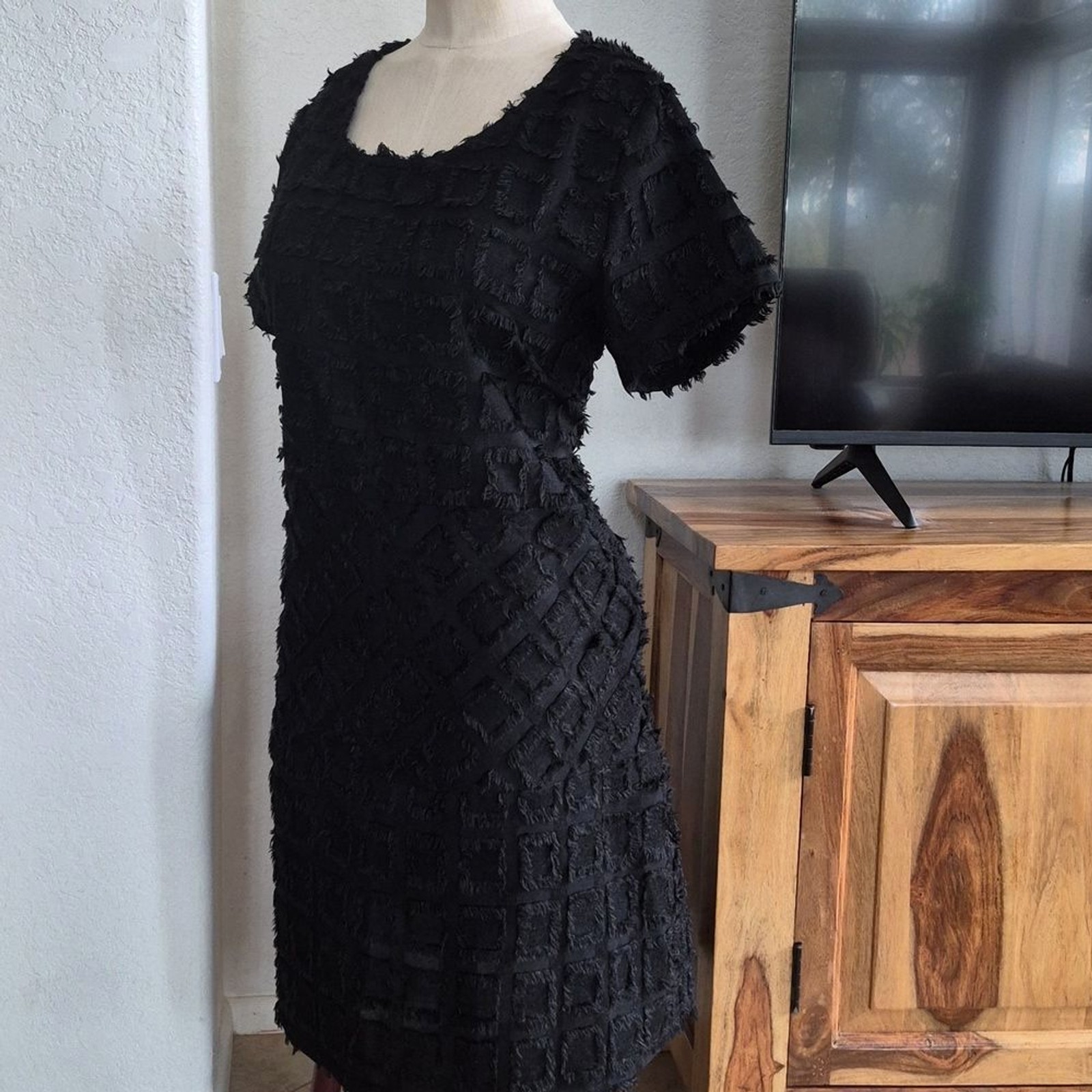 Cubism Los Angeles, Square & Diamond, Eyelash Design, dress with pockets