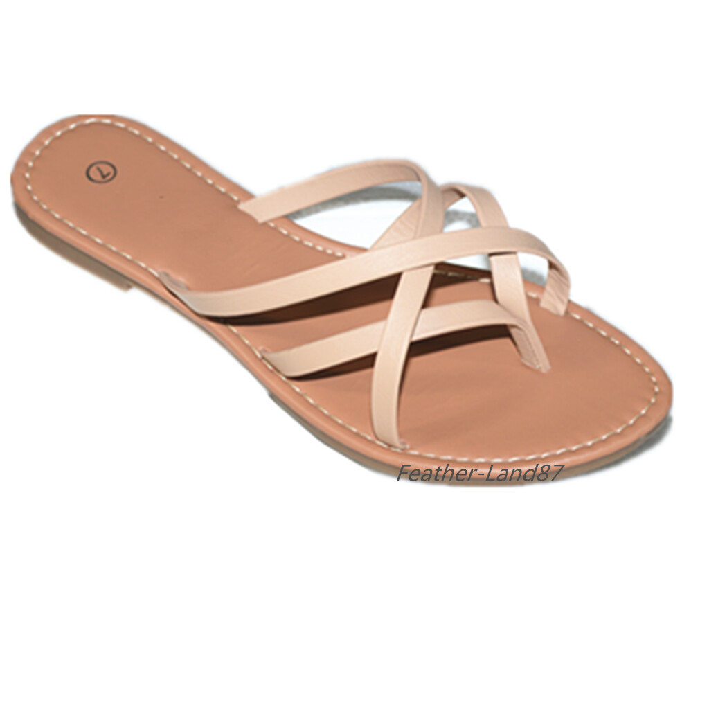 New Women Gladiator Sandals Shoes Thong Flops Flip Flat Size Slipper Shoes
