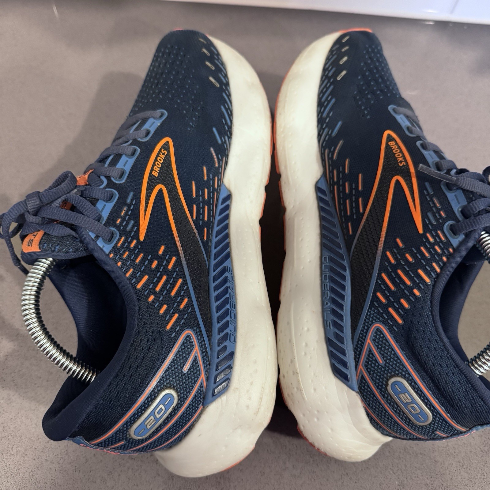 Brooks Glycerin 20 Mens Size 8Running Shoes Navy Orange
