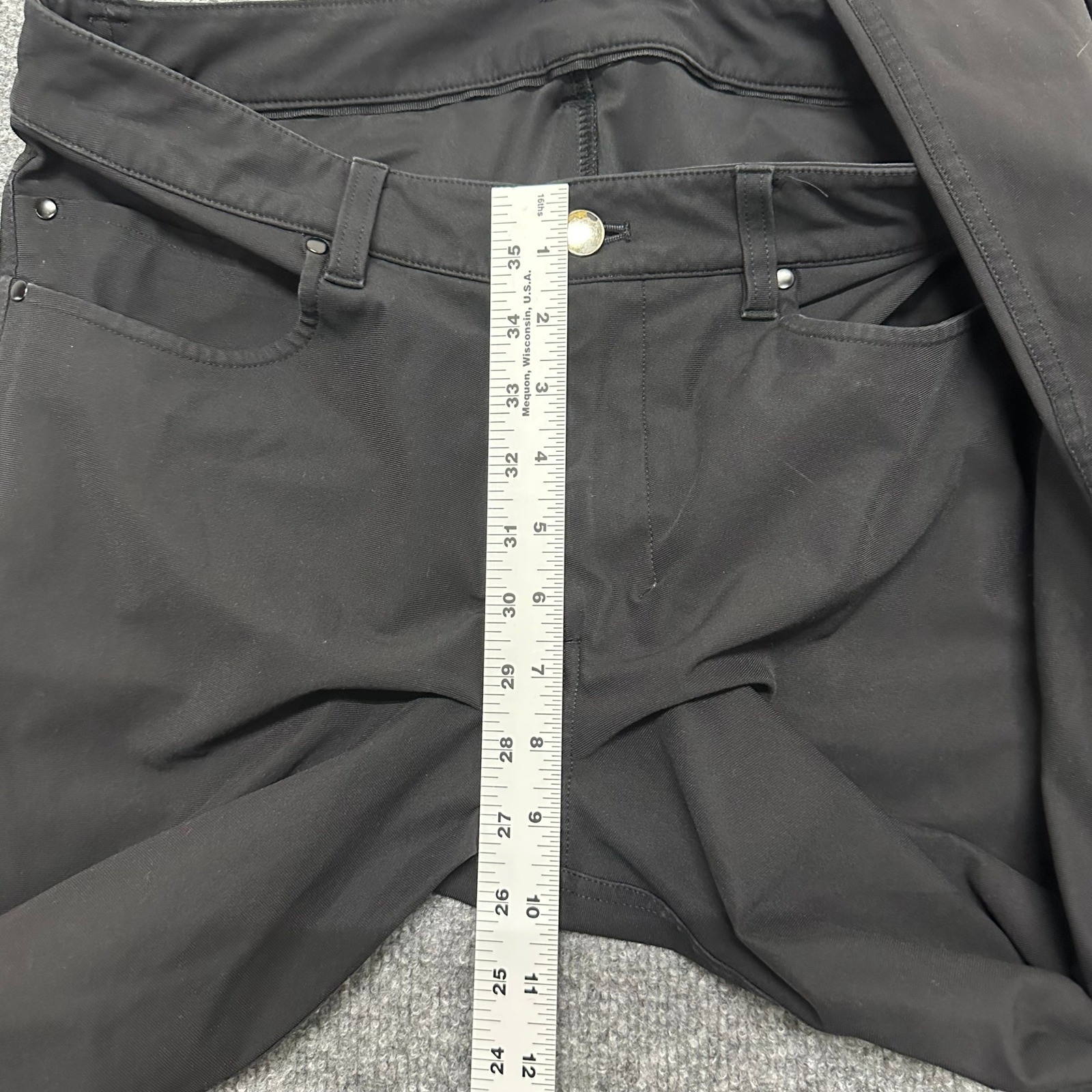 Lululemon Pants Mens Size 30 Black Slim Fit ABC Technical Stretch Casual 30×32