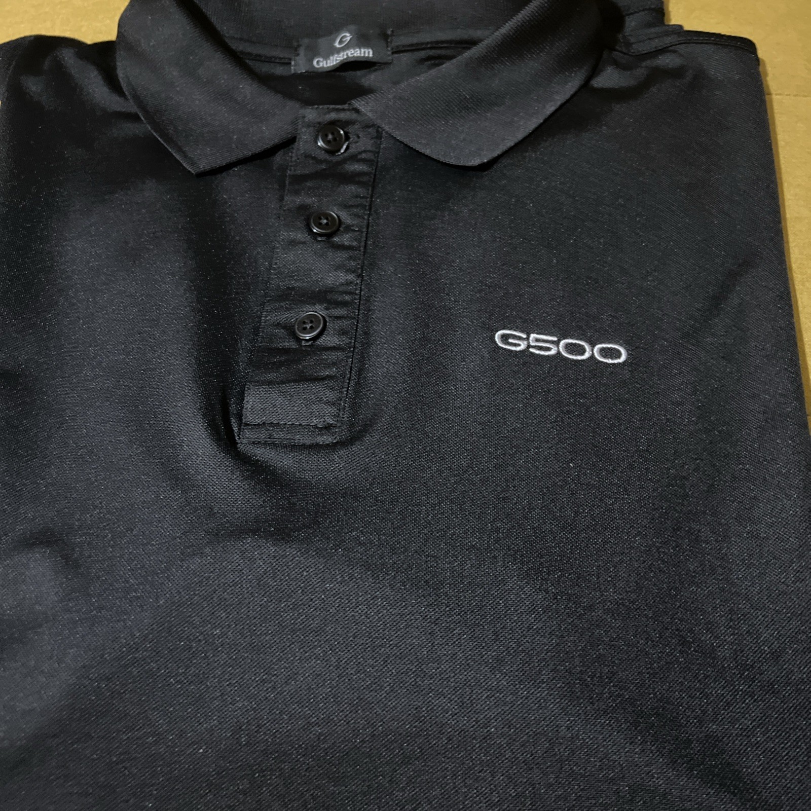 Aerospace G500 Shirt Polo Jet Gulfstream Men’s XL,2XL Black Logo Free Gift 🎁