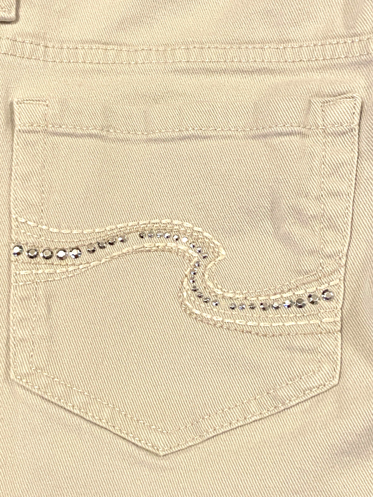 Gloria Vanderbuilt Amanda Capri Pant Size 10 Designer Ivory Color 5 Pocket