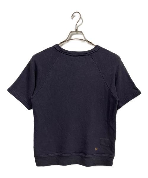 45R Women’s Navy Gauze Fleece Flaming Flocky Raglan Sweatshirt, M