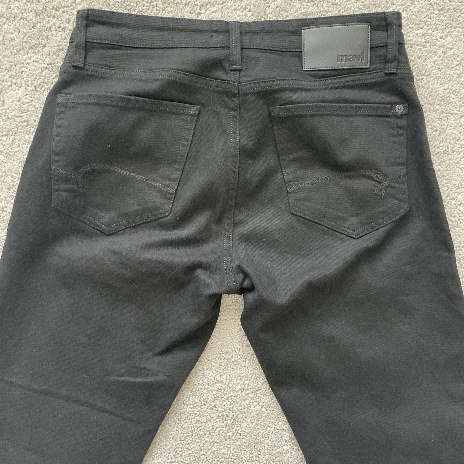 Mavi Men’s Zach Straight Leg Jeans Black 30×31 Cotton Blend Stretch Denim
