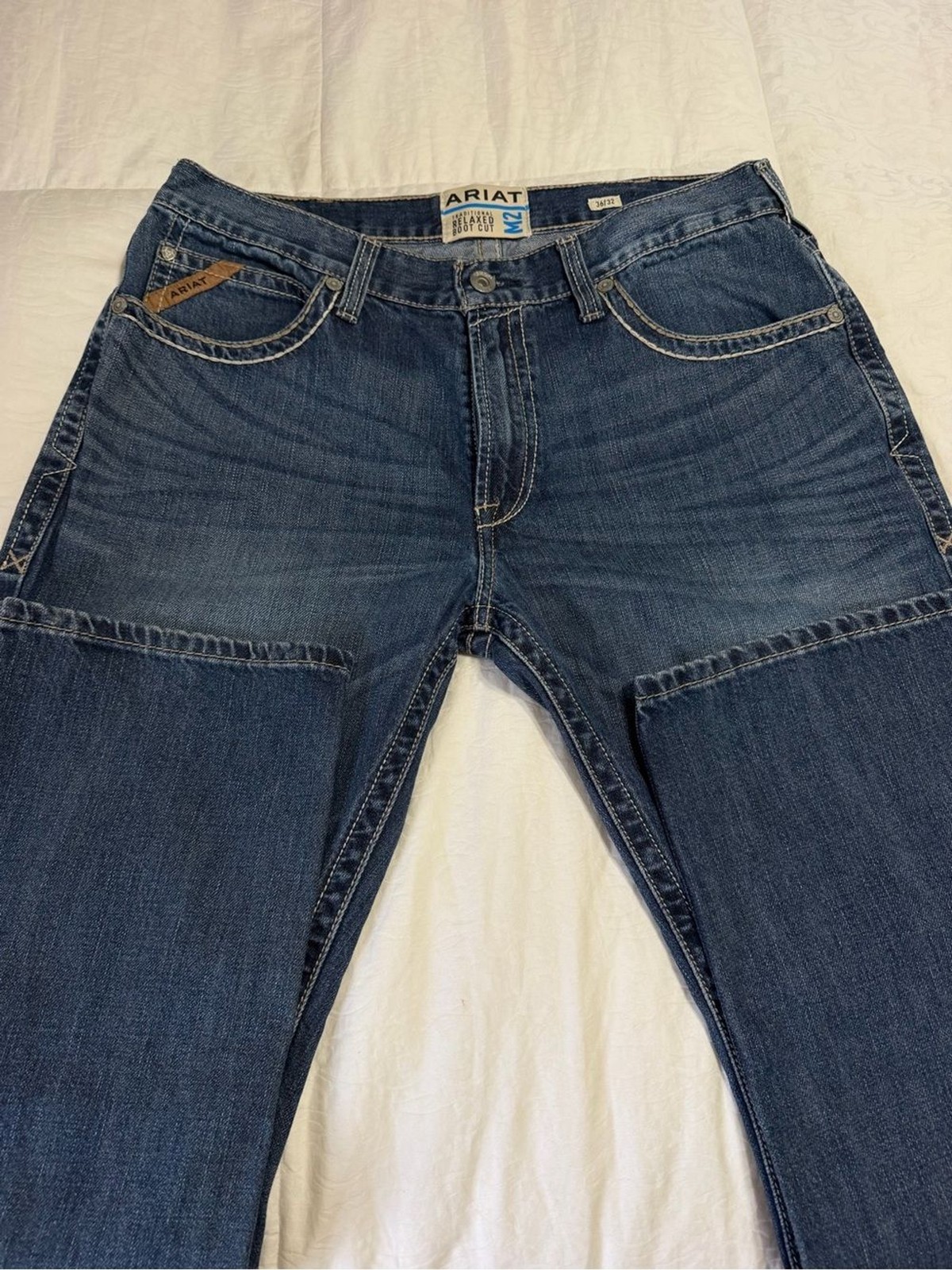 Ariat M2 Traditional Relaxed Boot Cut Jeans Mens 36×32 Cassidy Western Cowboy