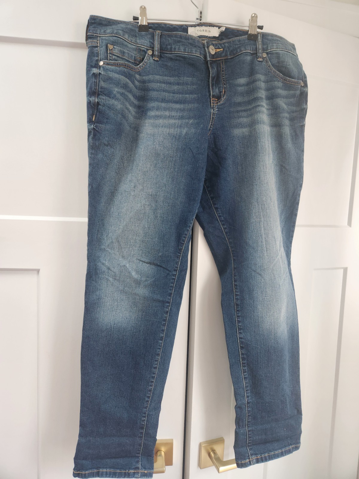 Torrid Straight Leg Boyfriend Jeans Women’s 18R 5-Pocket Button Zip