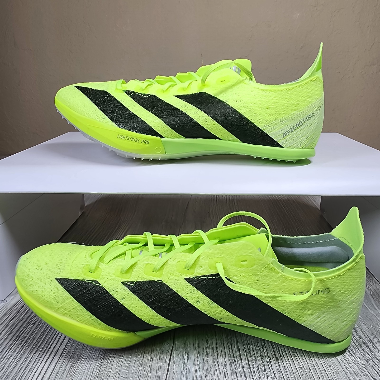 Adidas Adizero Prime SP 3 Track Spikes Green Mens Size 8.5 New IH5800