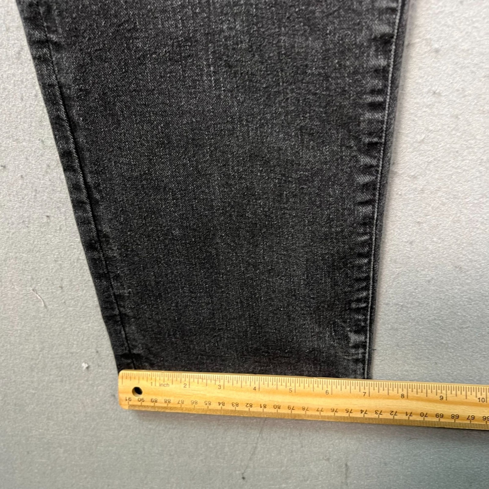 Gap Mens Size 34 x 34 Athletic Taper Jeans Gray Cotton Blend Denim