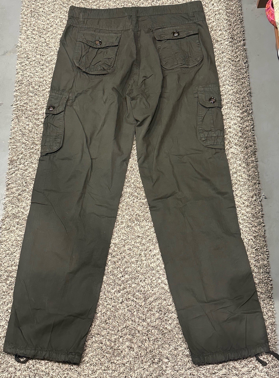 Cargo Jeans, Olive Green 34×30