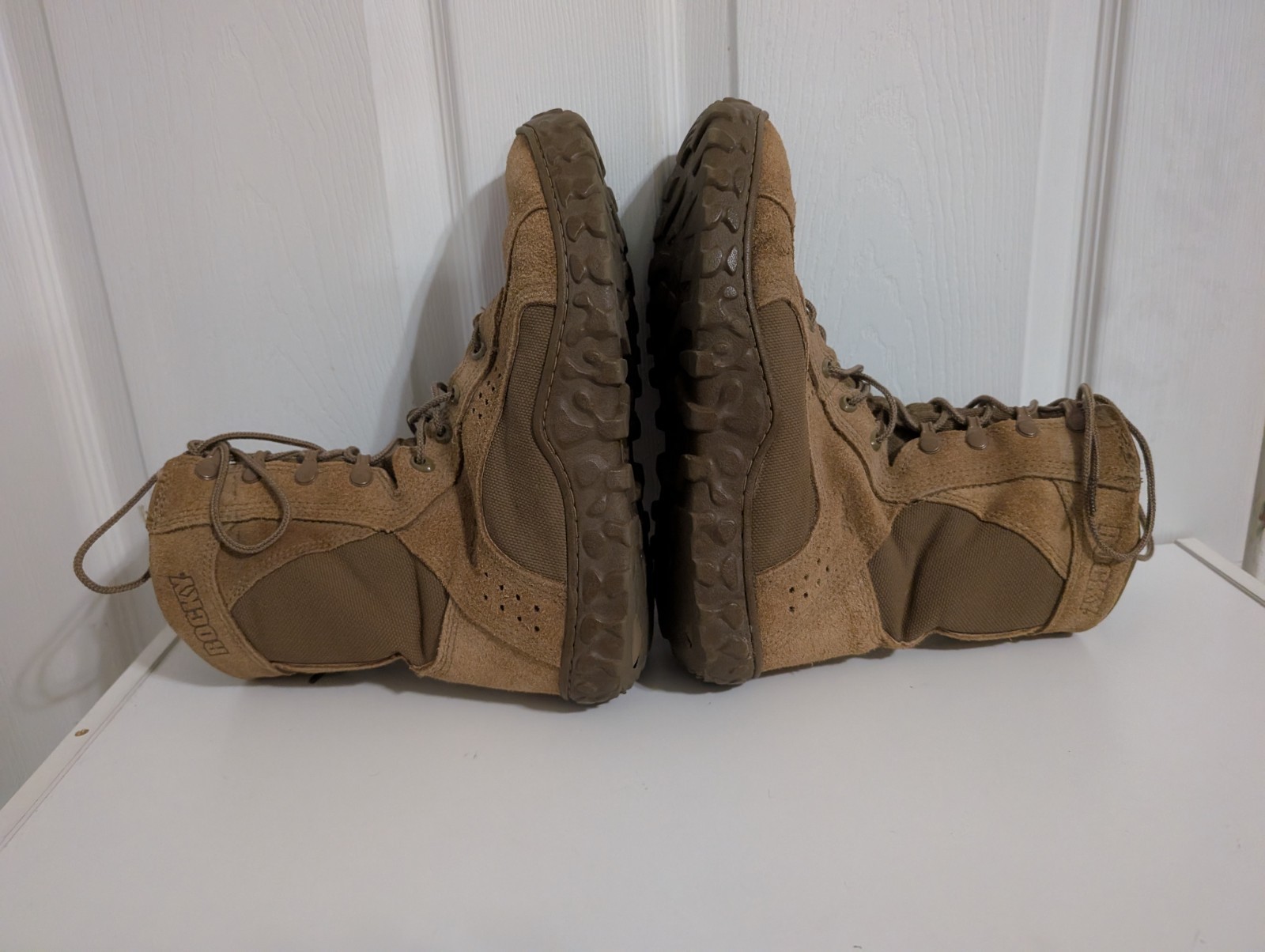Rocky Mens Boots S2V Special Ops Tactical Military Combat Brown Lace Size 8 Wide