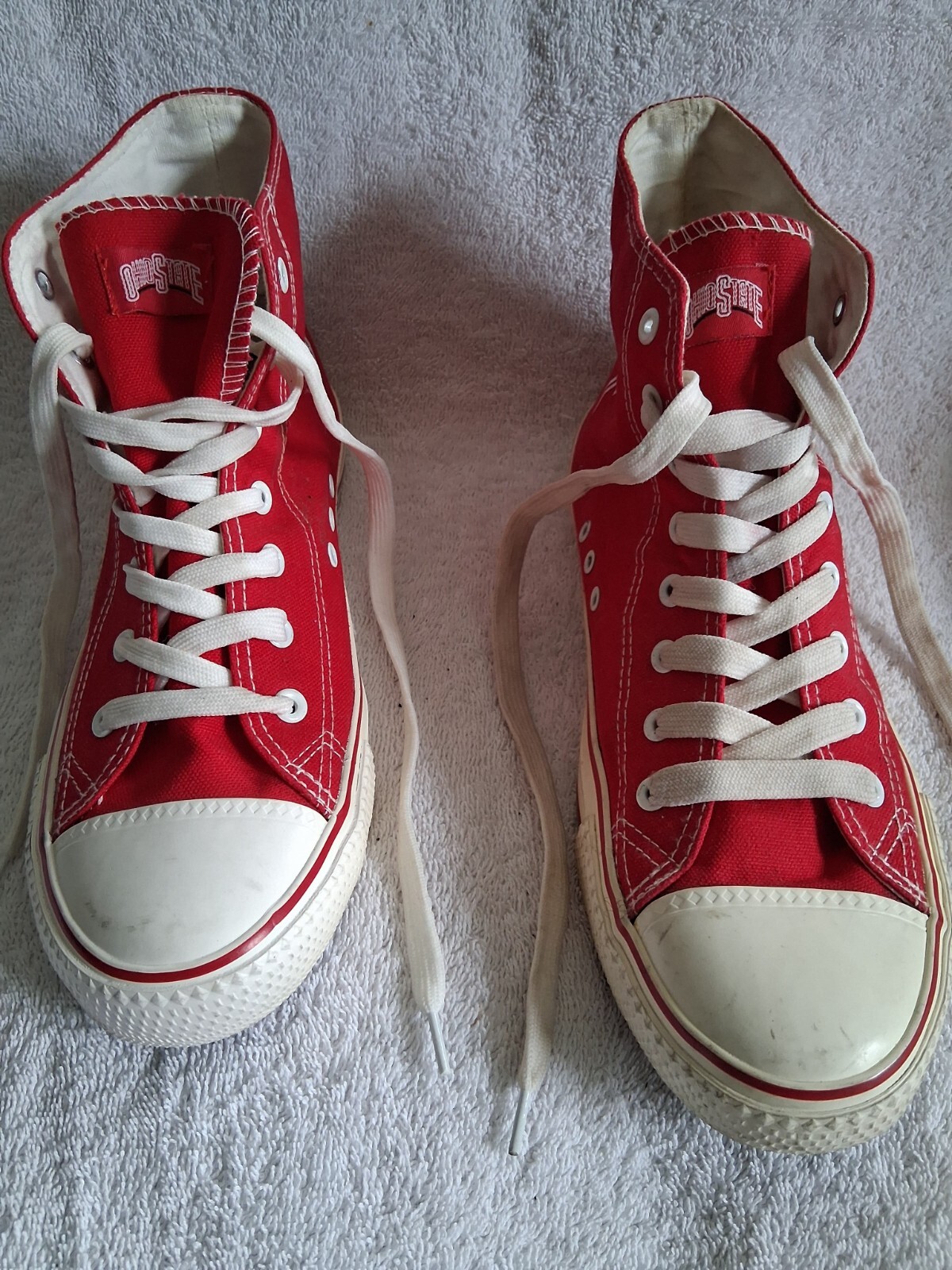 OHIO STATE High-Tops *One shoe is bigger than the other* *see item description*